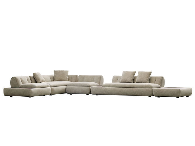 Supermoon Sofa 3D model 3