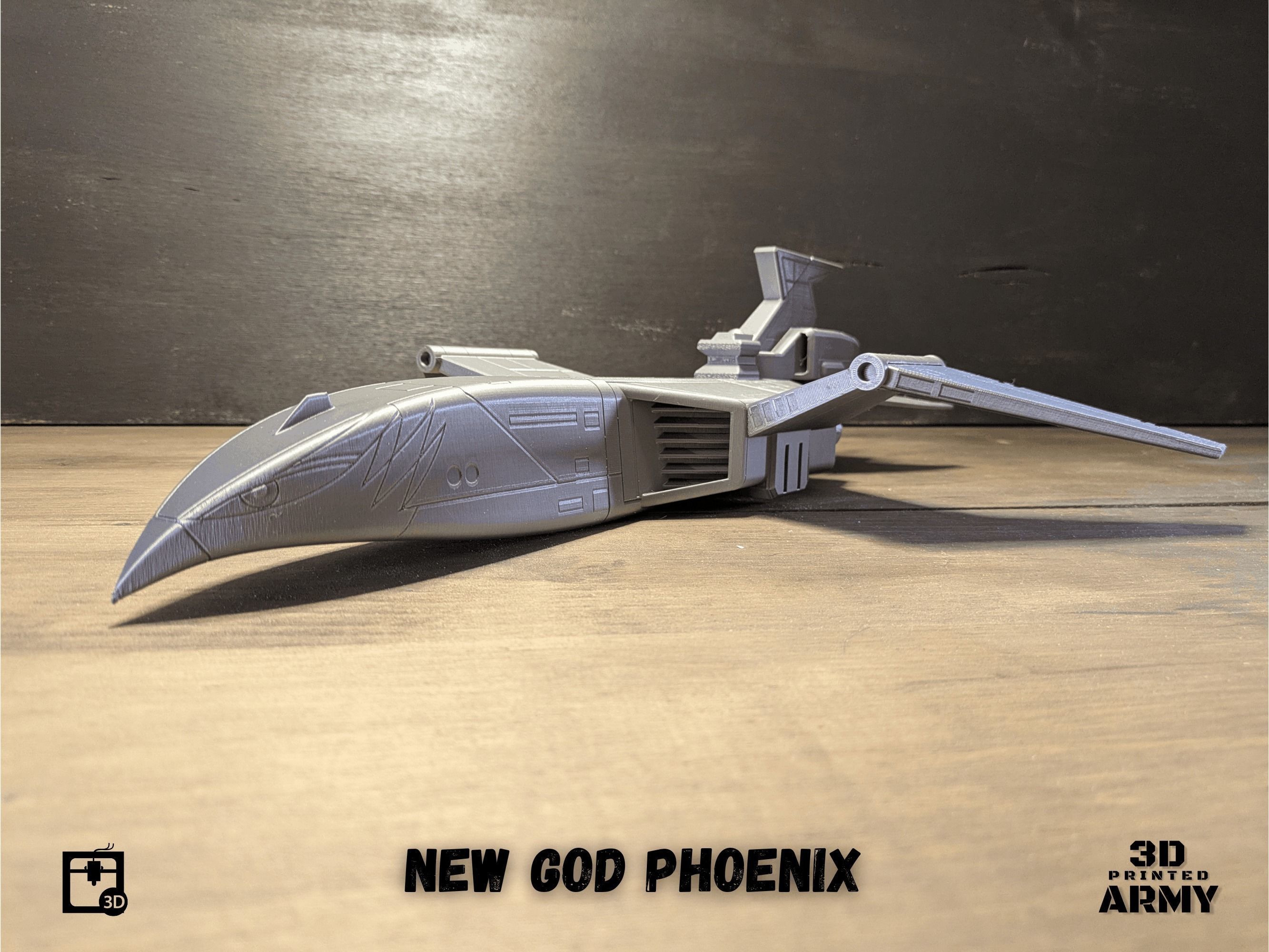 Gatchaman New  GOD PHOENIX starship - 3D printing model - STL  3D print model_28