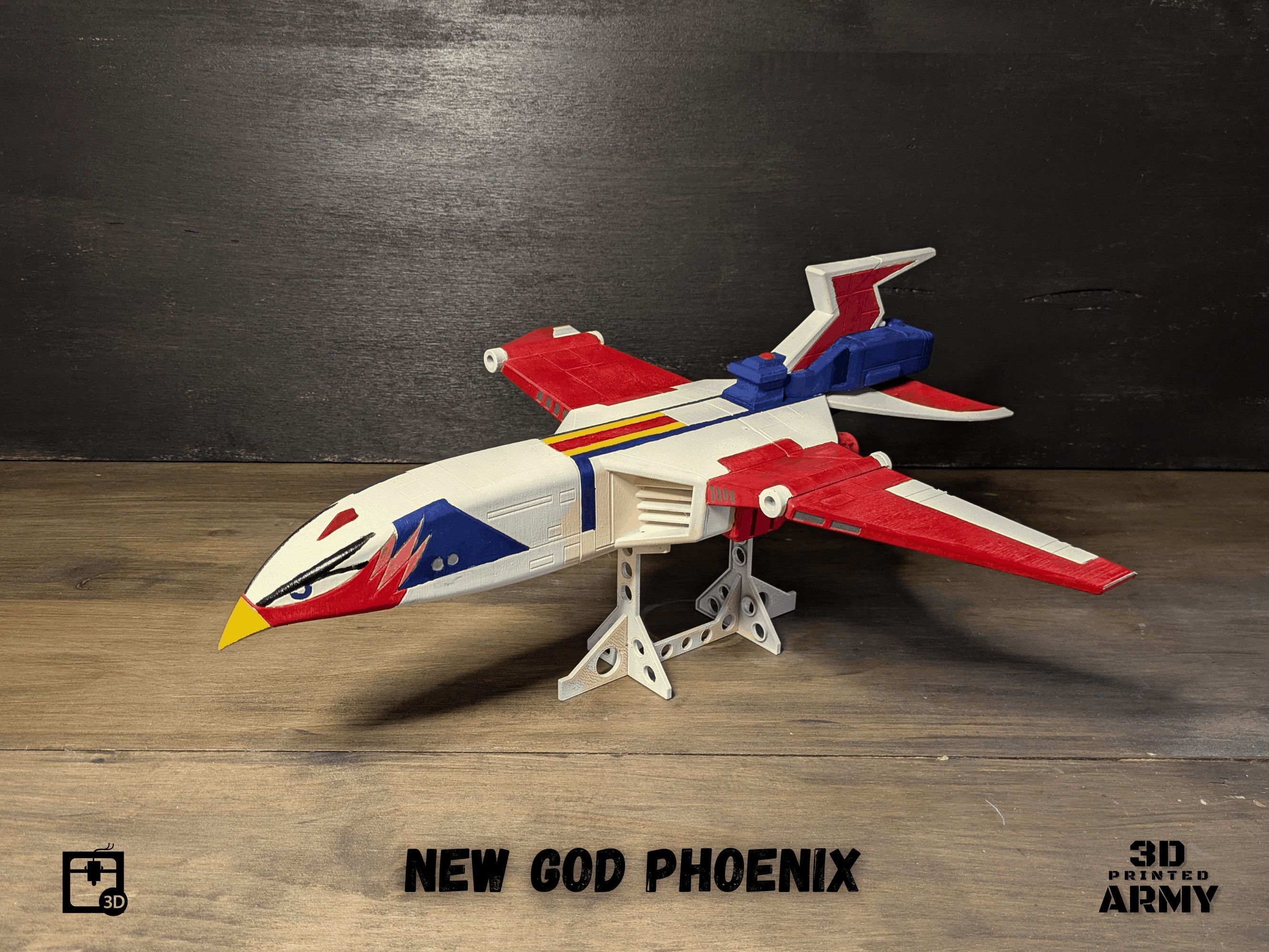 Gatchaman New  GOD PHOENIX starship - 3D printing model - STL  3D print model_18