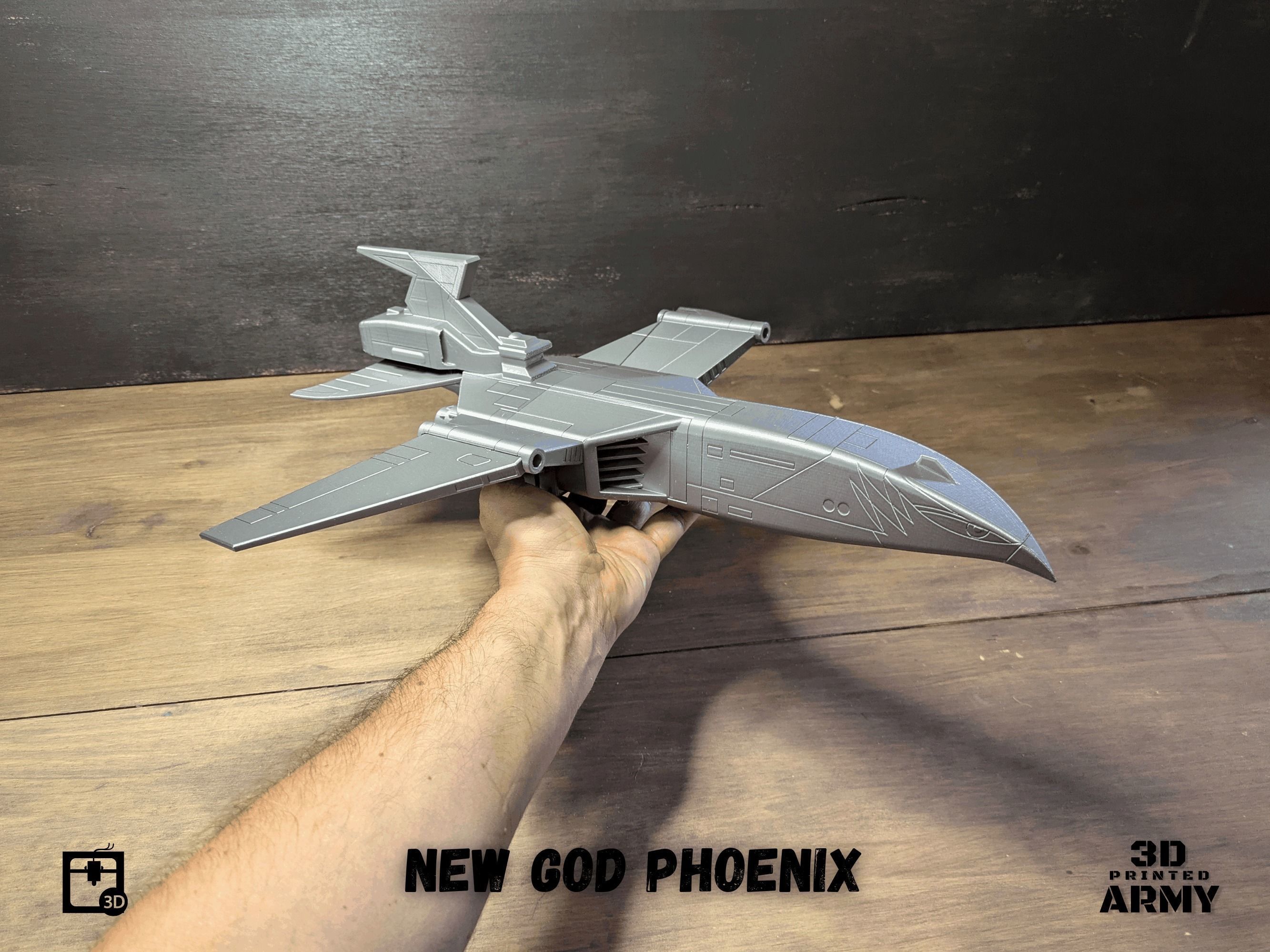 Gatchaman New  GOD PHOENIX starship - 3D printing model - STL  3D print model_27