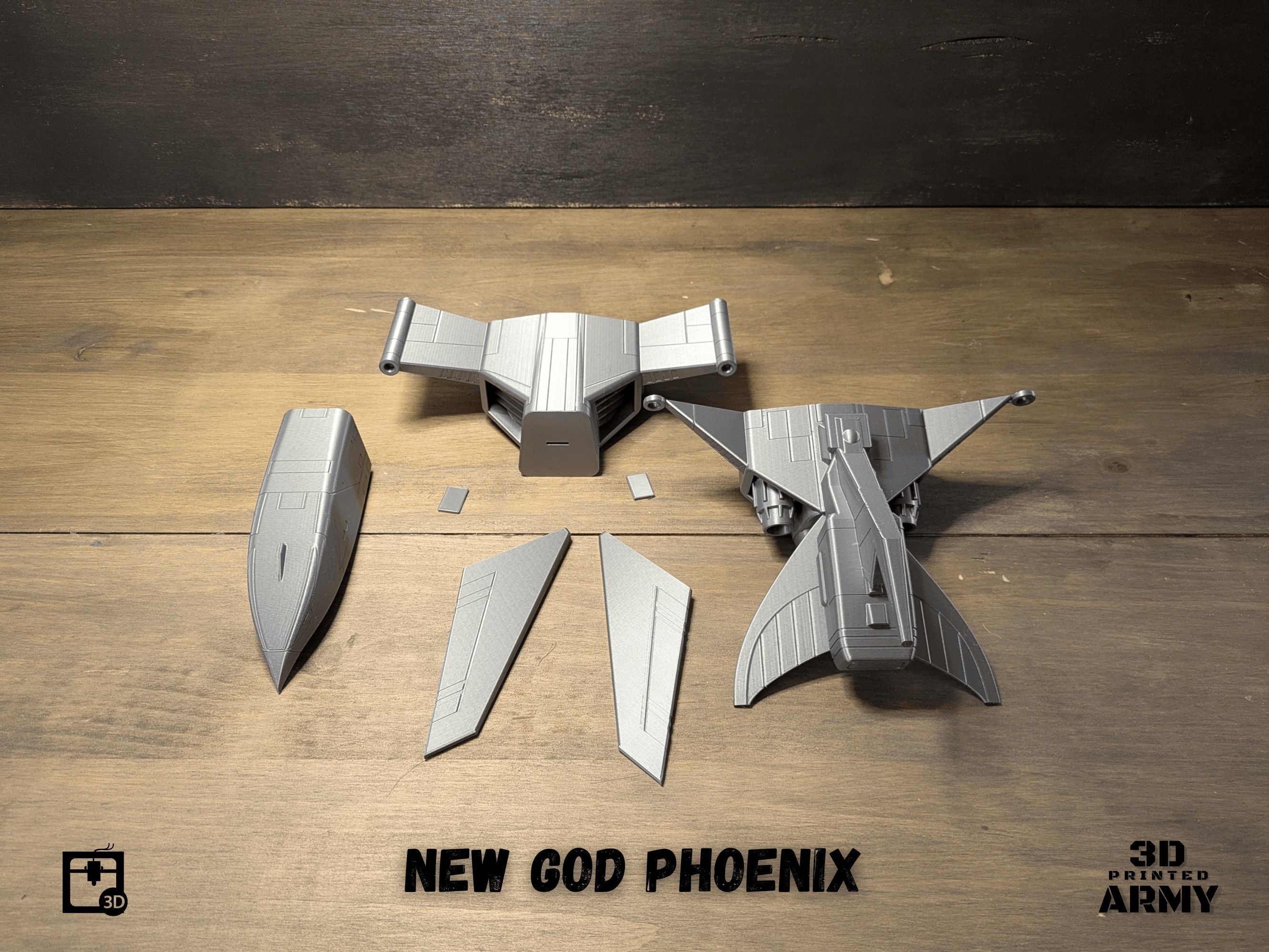 Gatchaman New  GOD PHOENIX starship - 3D printing model - STL  3D print model_31
