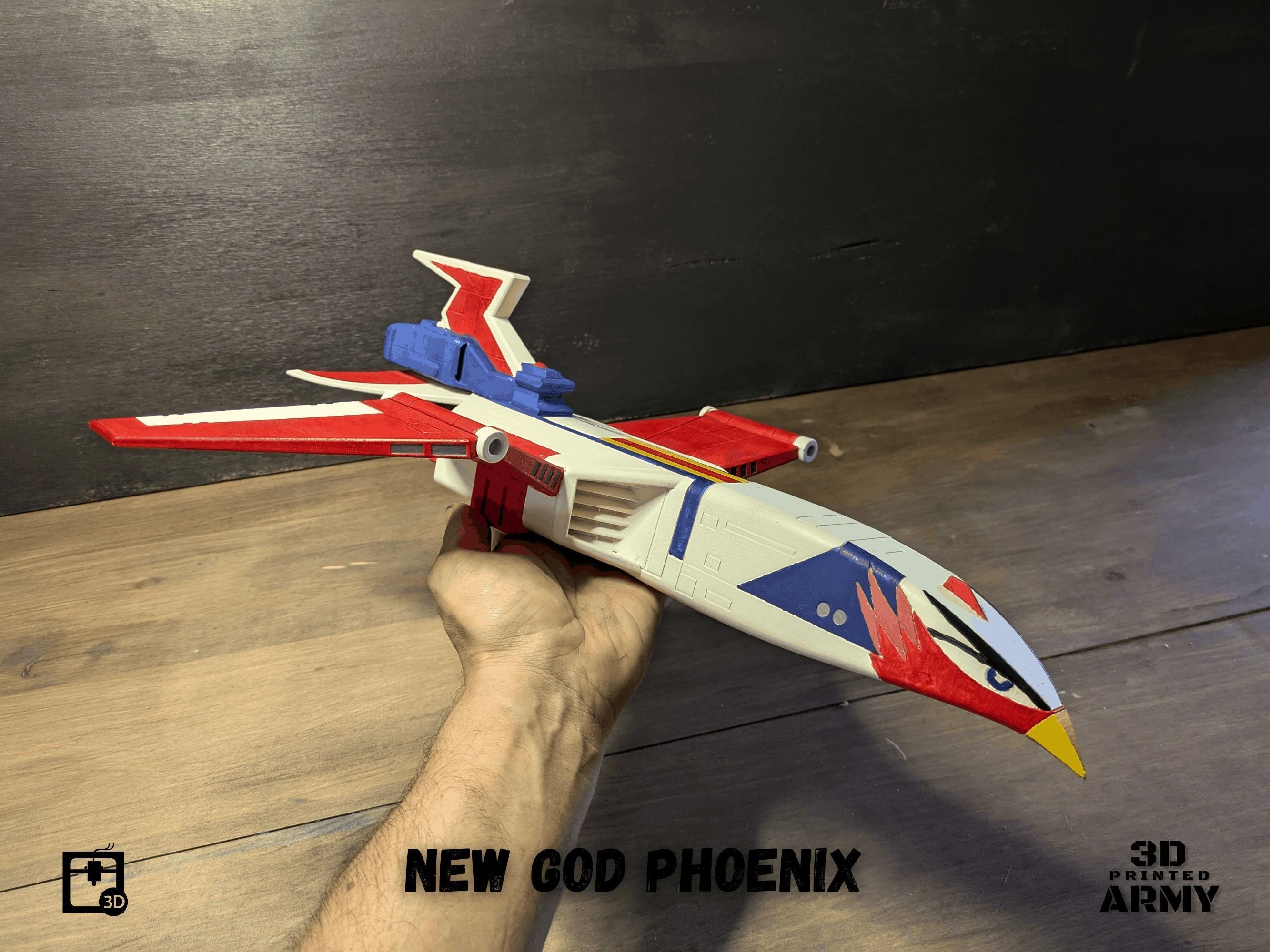 Gatchaman New  GOD PHOENIX starship - 3D printing model - STL  3D print model_17