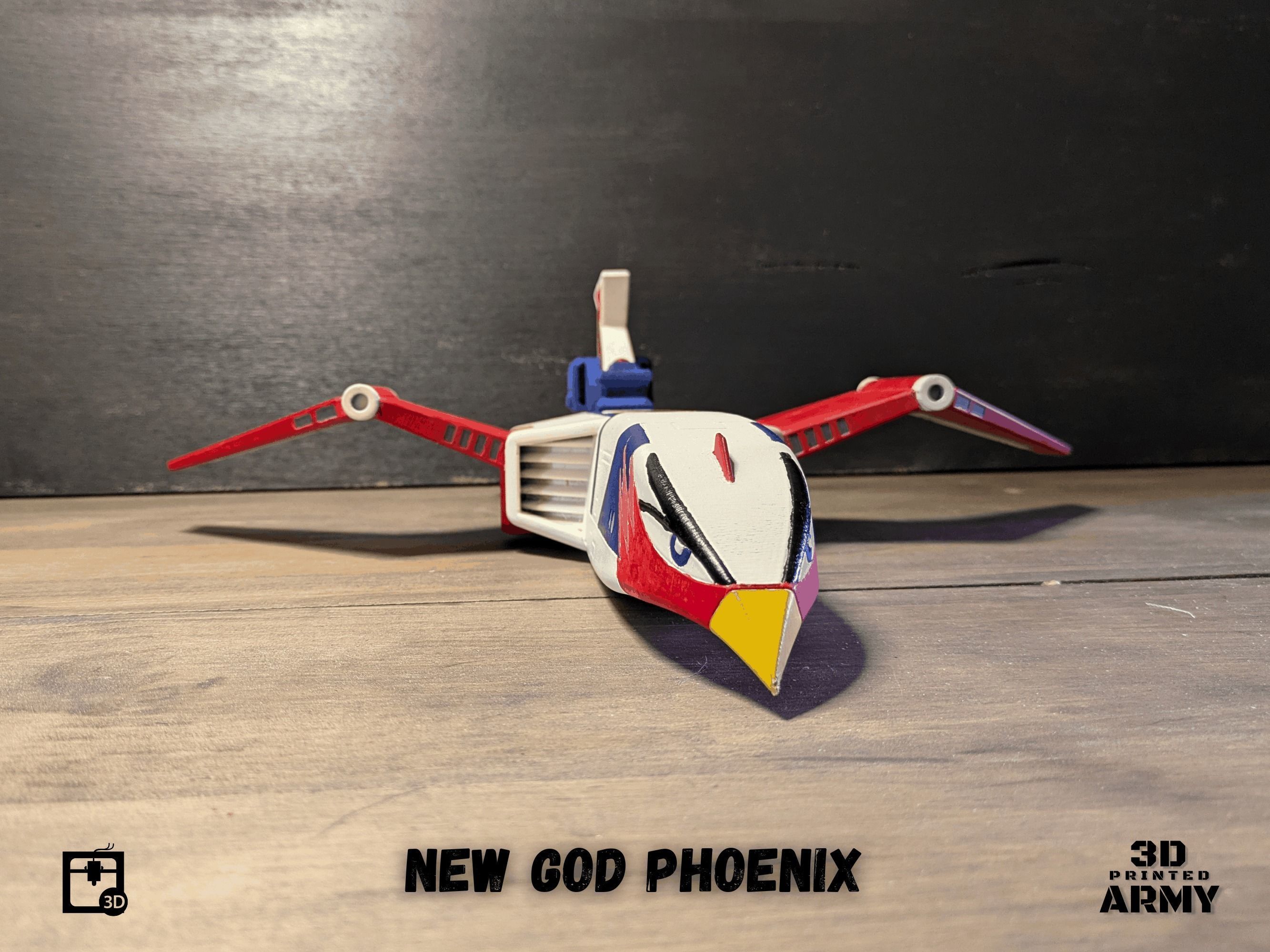 Gatchaman New  GOD PHOENIX starship - 3D printing model - STL  3D print model_24
