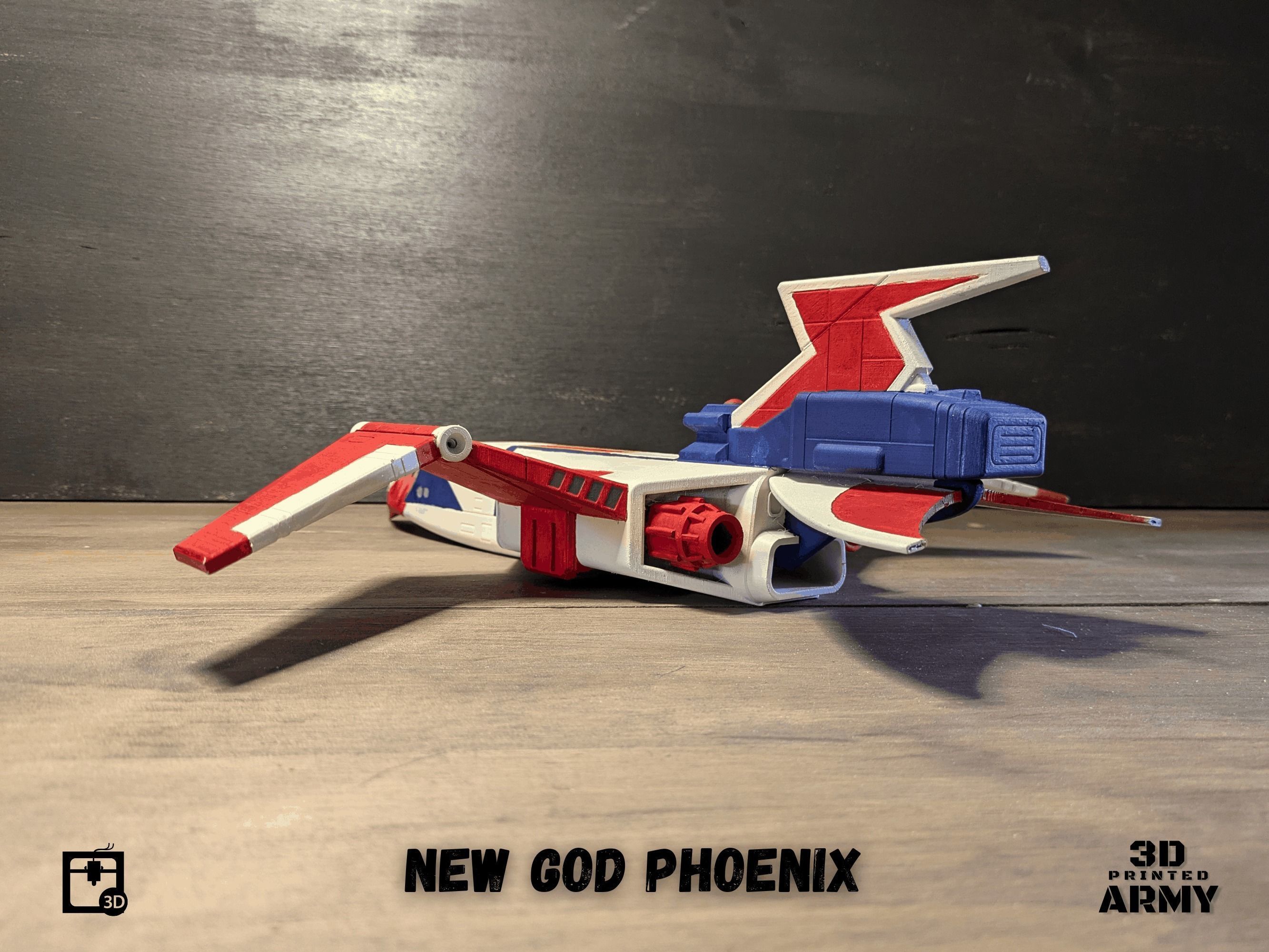 Gatchaman New  GOD PHOENIX starship - 3D printing model - STL  3D print model_23