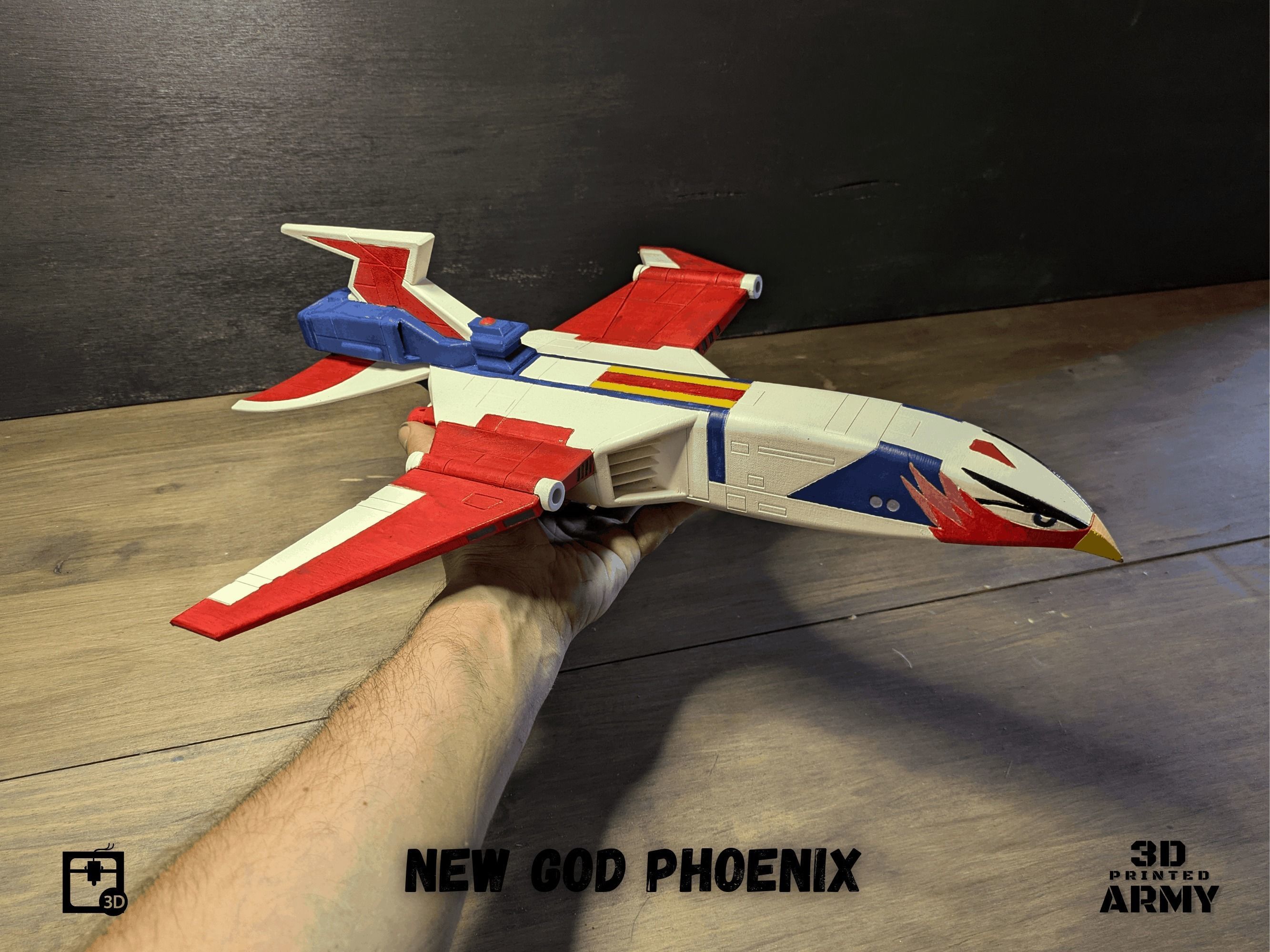 Gatchaman New  GOD PHOENIX starship - 3D printing model - STL  3D print model_22