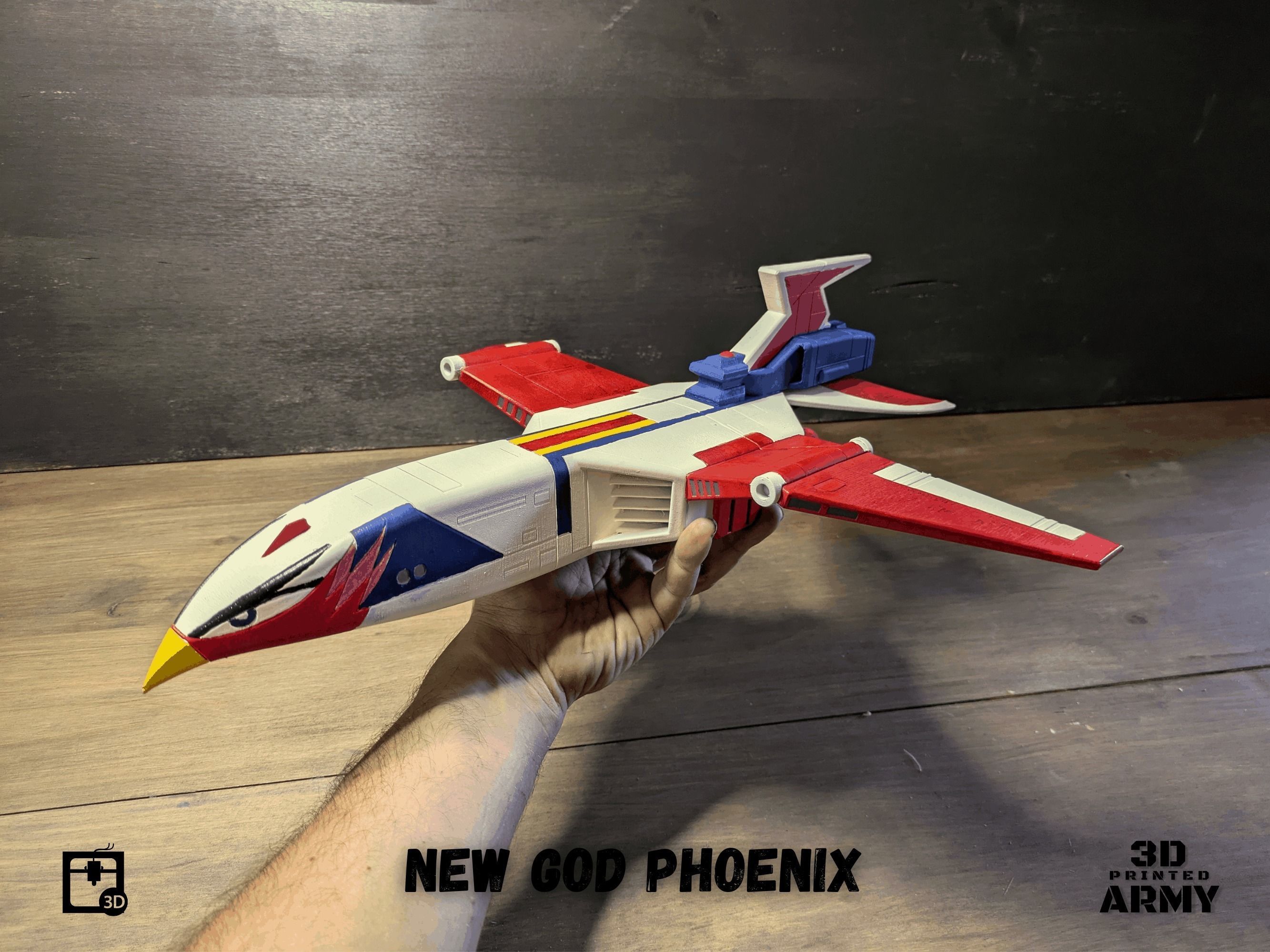 Gatchaman New  GOD PHOENIX starship - 3D printing model - STL  3D print model_19