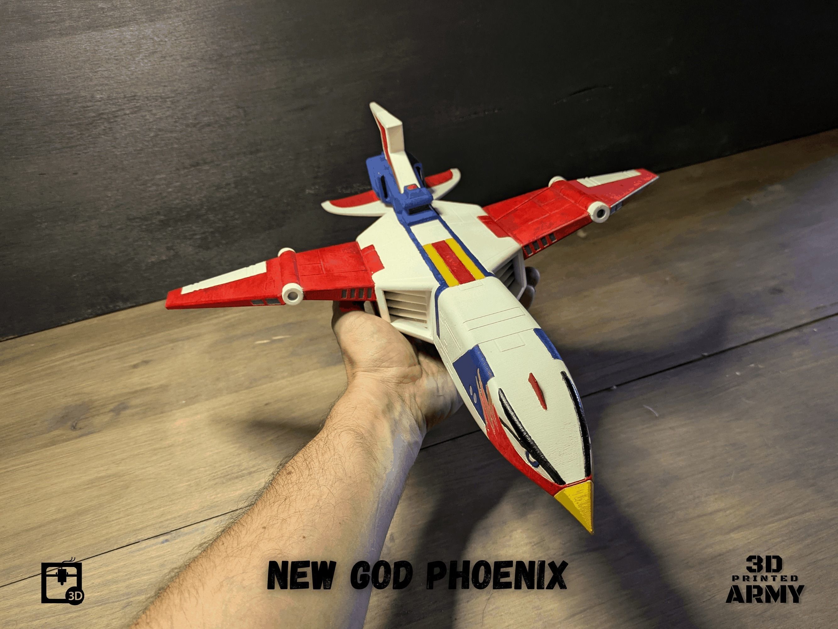 Gatchaman New  GOD PHOENIX starship - 3D printing model - STL  3D print model_21