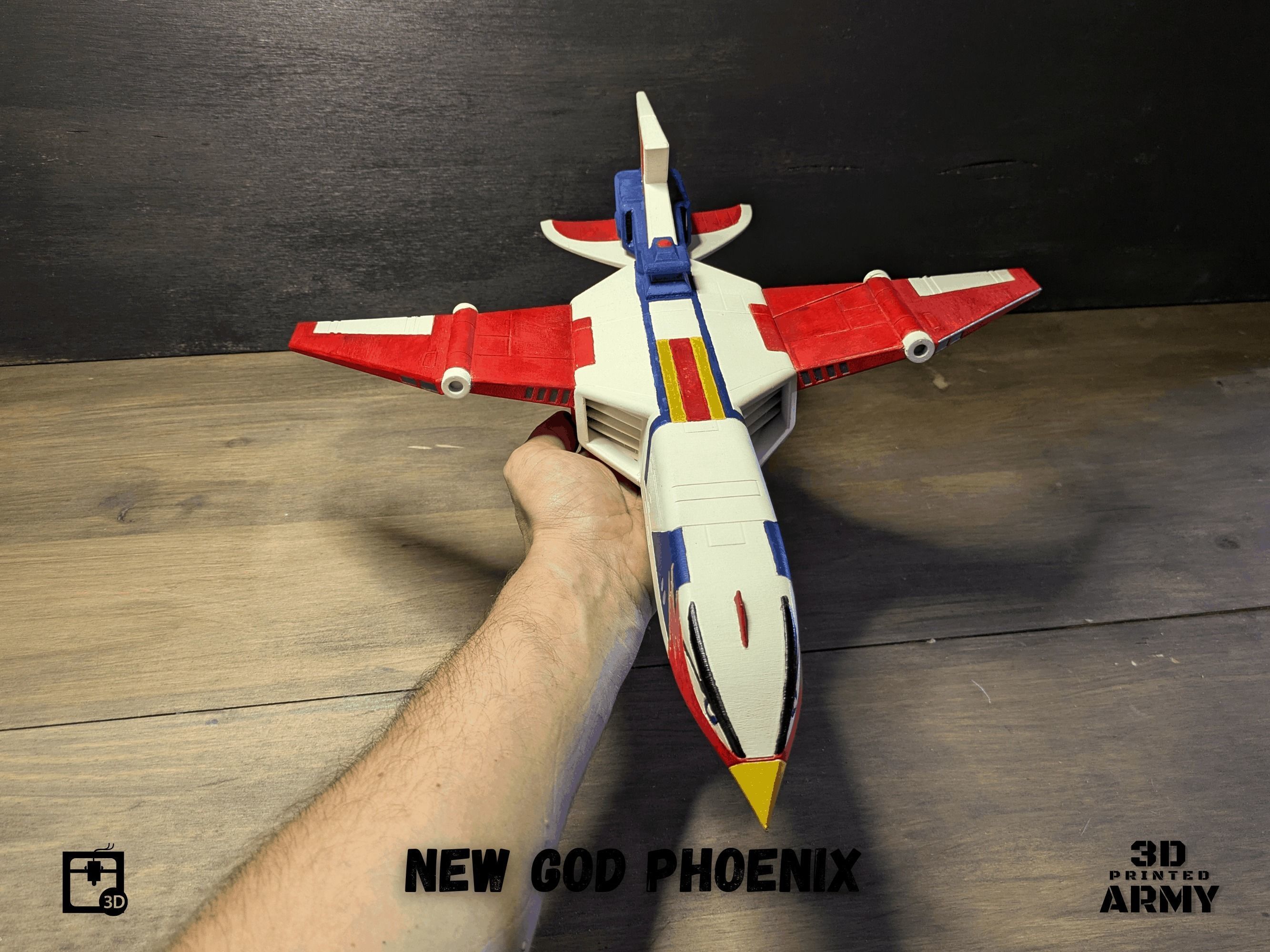 Gatchaman New  GOD PHOENIX starship - 3D printing model - STL  3D print model_25