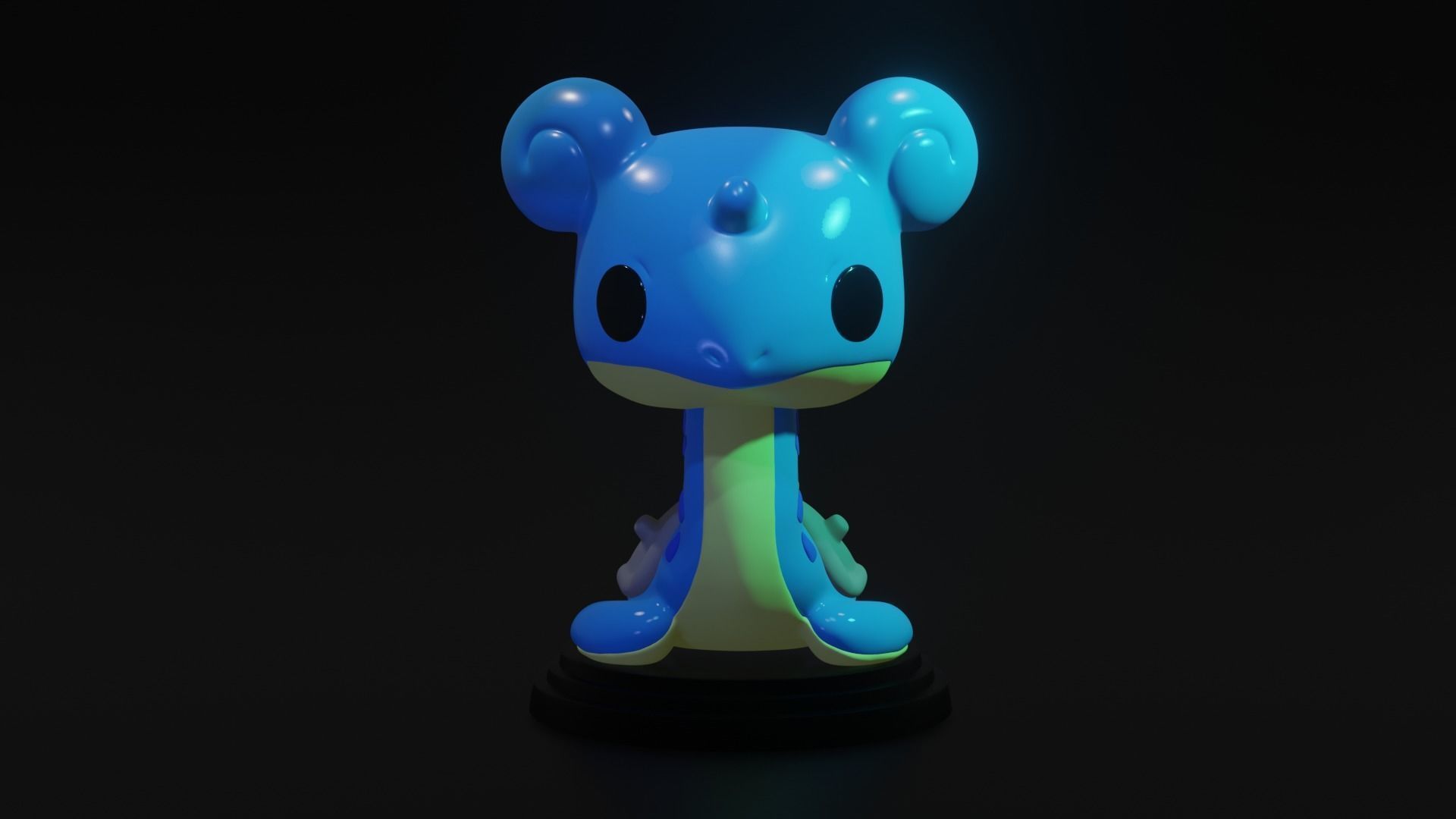 LAPRAS POKEMON - FUNKO POP FAN ART 3D print model_8