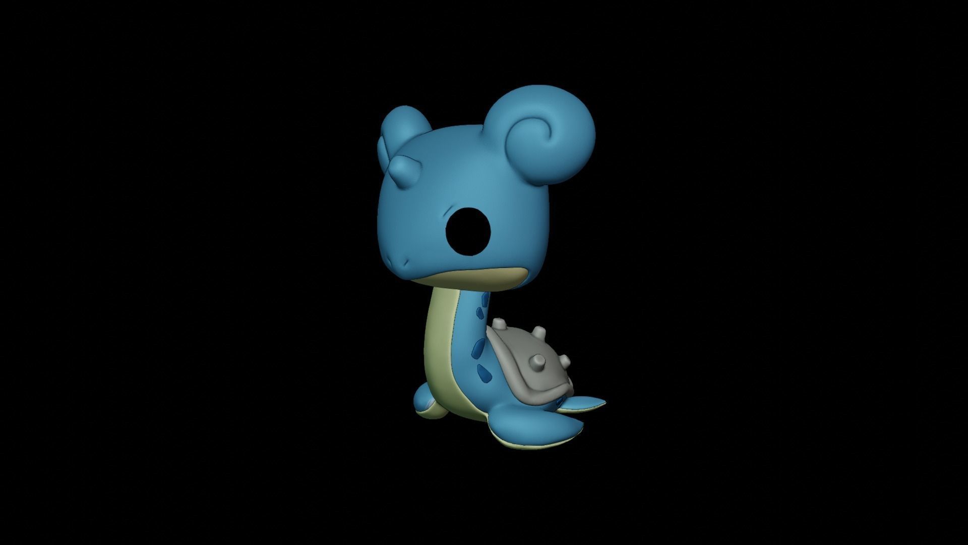 LAPRAS POKEMON - FUNKO POP FAN ART 3D print model_7