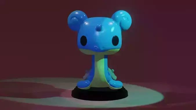 LAPRAS POKEMON - FUNKO POP FAN ART 3D print model