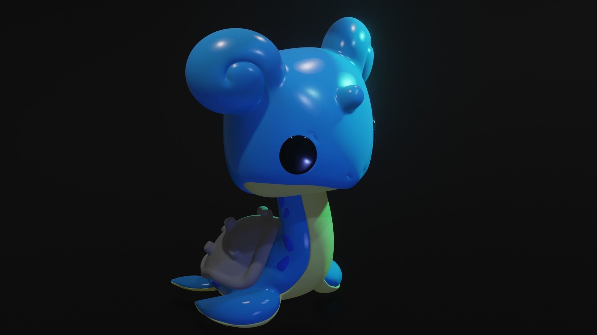 LAPRAS POKEMON - FUNKO POP FAN ART 3D print model_5