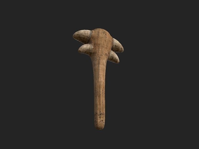Orc Hammer  Handheld Weapon Low-poly 3D model