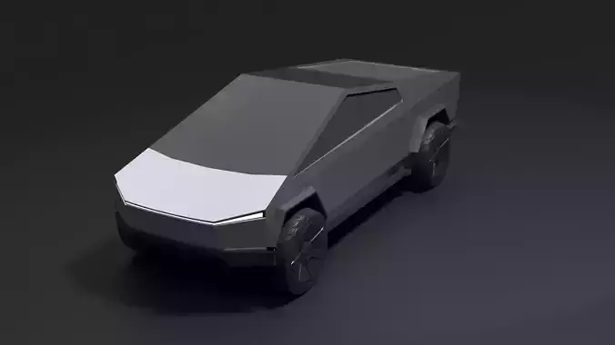 Low Poly Tesla Cybertruck
