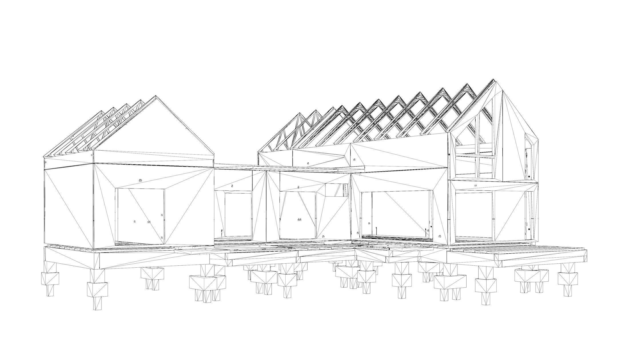 Precast house structure 3D model_15