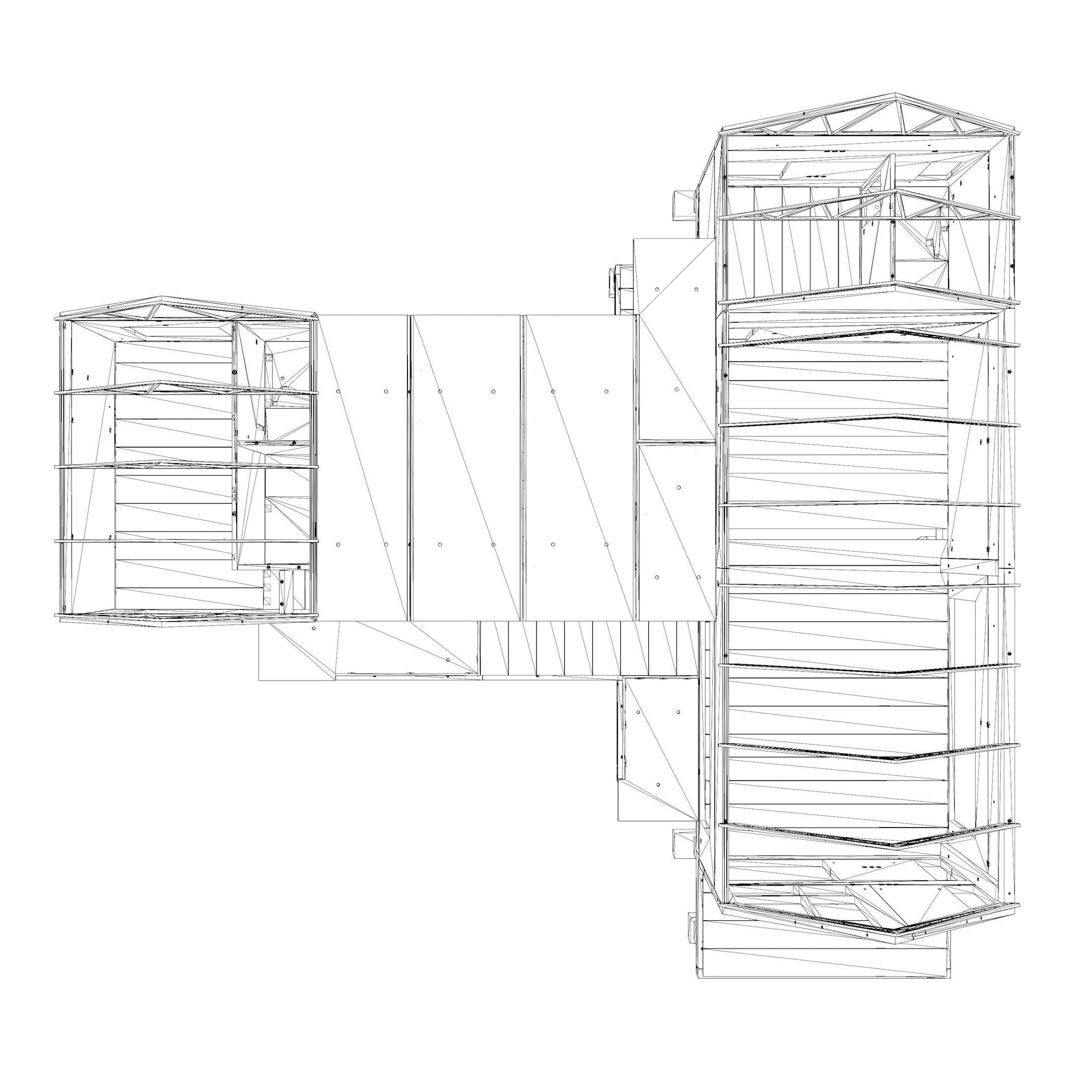 Precast house structure 3D model_8