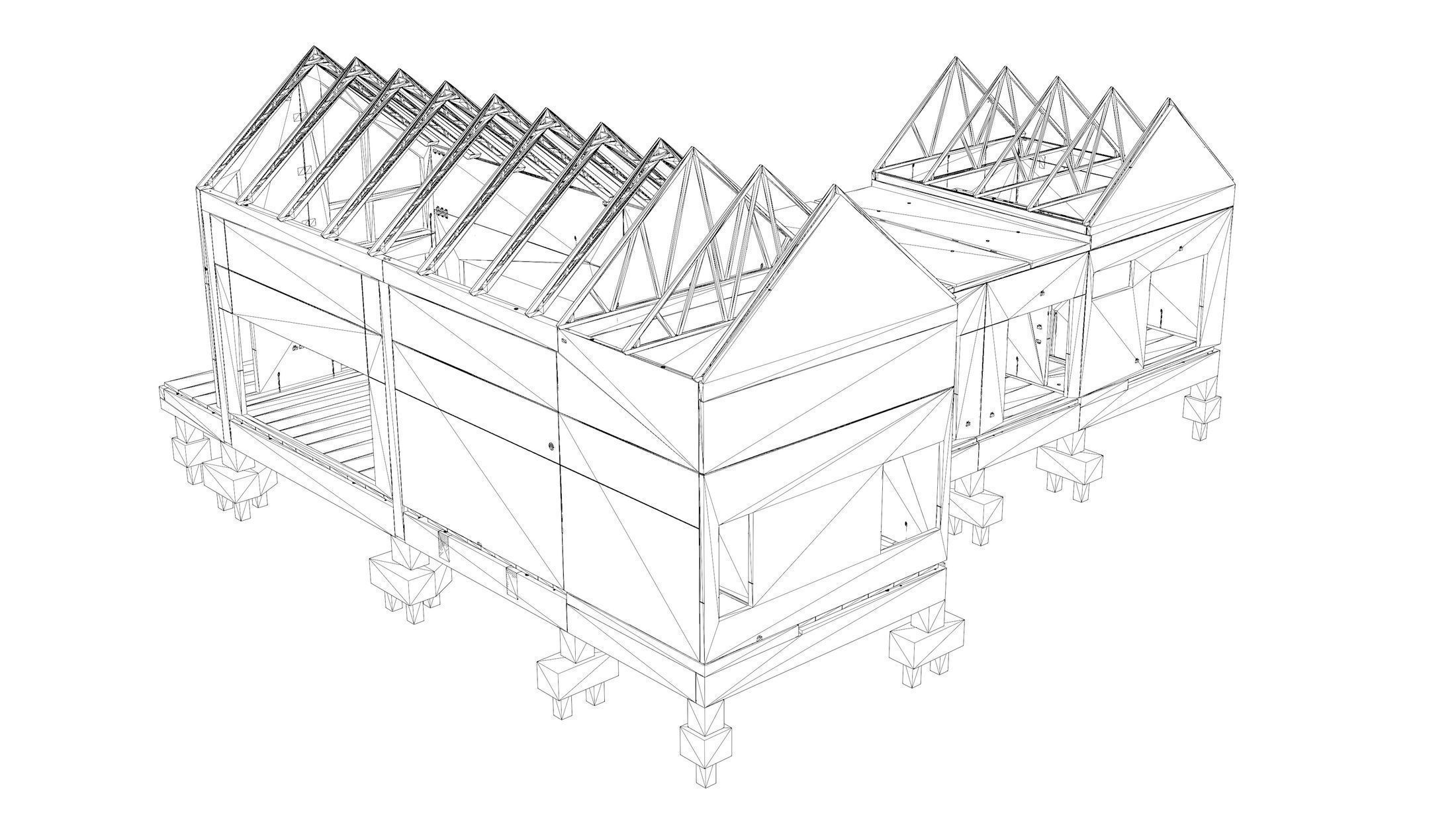 Precast house structure 3D model_12