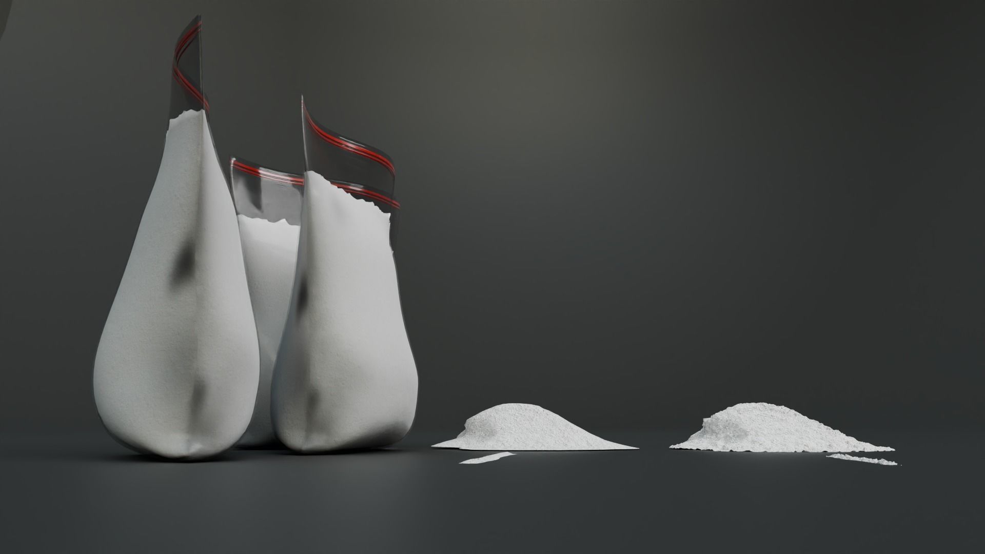 Cocaine and Bag with 4K Textures Low-poly 3D model_8