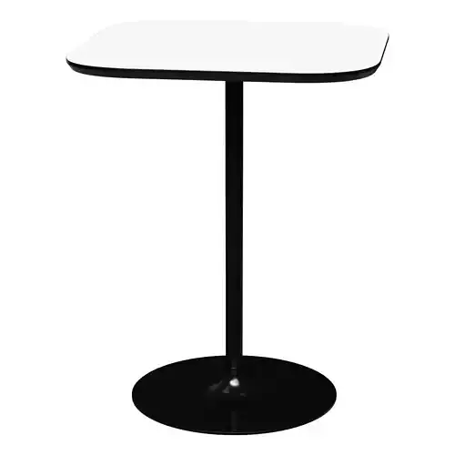 Calgary table 60 cm melamine white 3D model