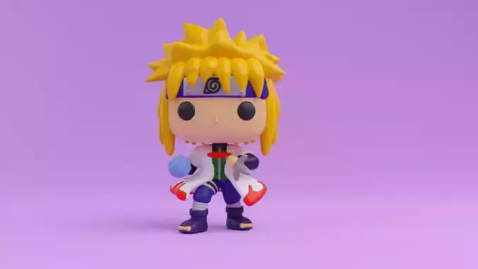 Minato funko model from Naruto Shippuden 3D print model