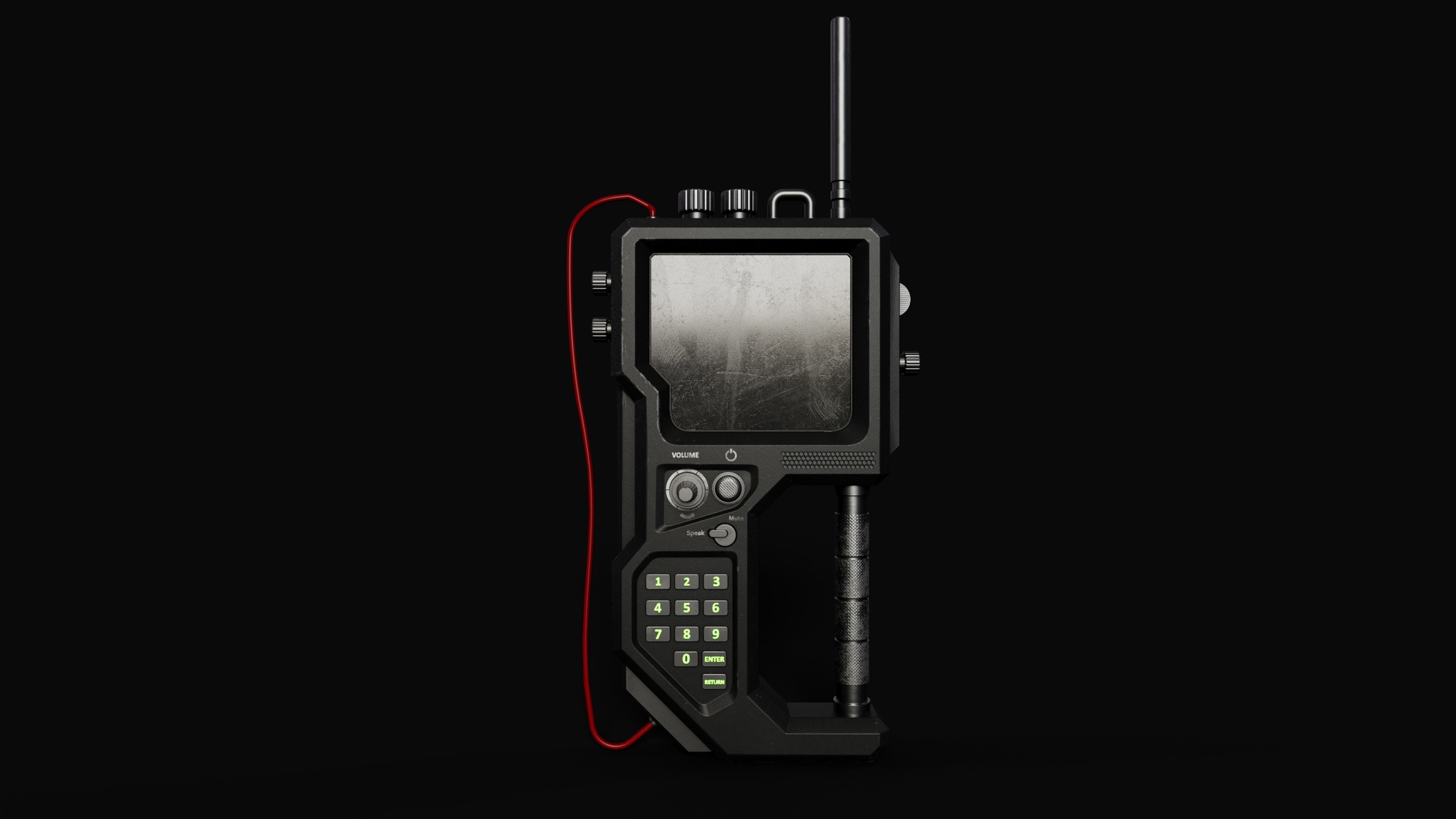 Low-Poly Walkie-Talkie Game Asset Free low-poly 3D model_3