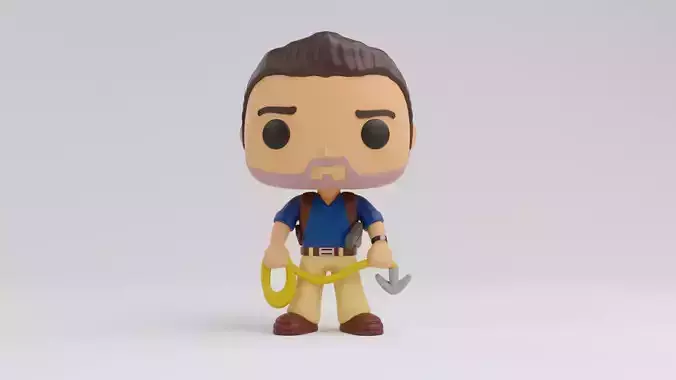  Nathan Drake funko Model  from the Uncharted franchise 3D print model