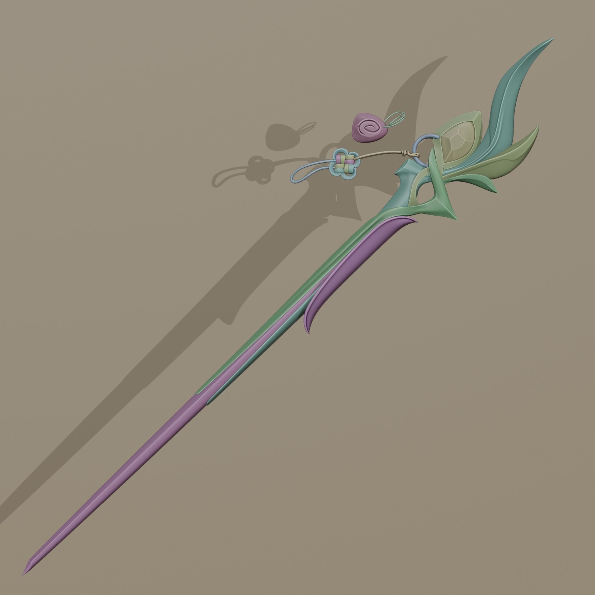 AURORA LEAGUE OF LEGENDS COSPLAY WANG 3D print model_9