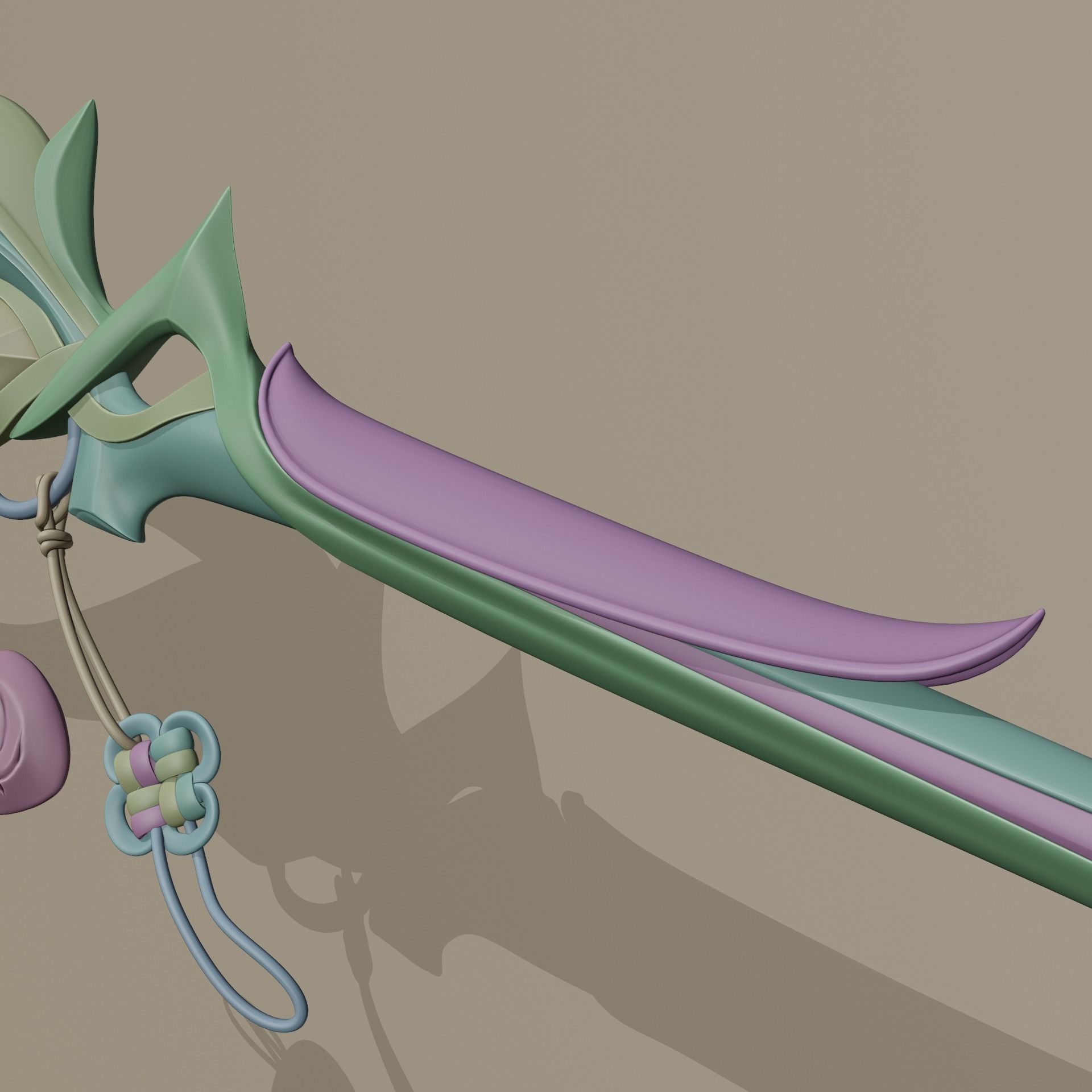 AURORA LEAGUE OF LEGENDS COSPLAY WANG 3D print model_13