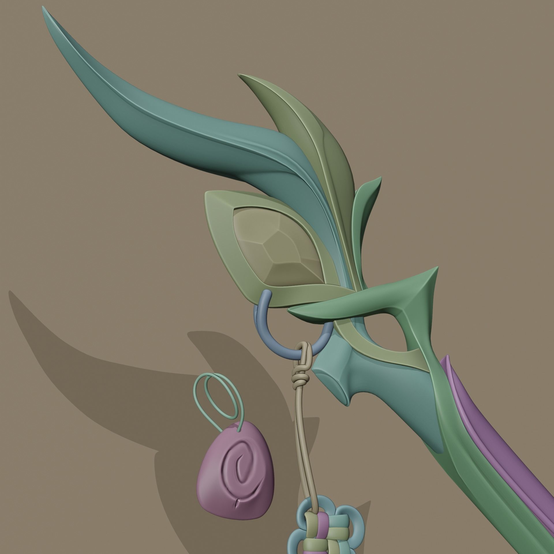 AURORA LEAGUE OF LEGENDS COSPLAY WANG 3D print model_10