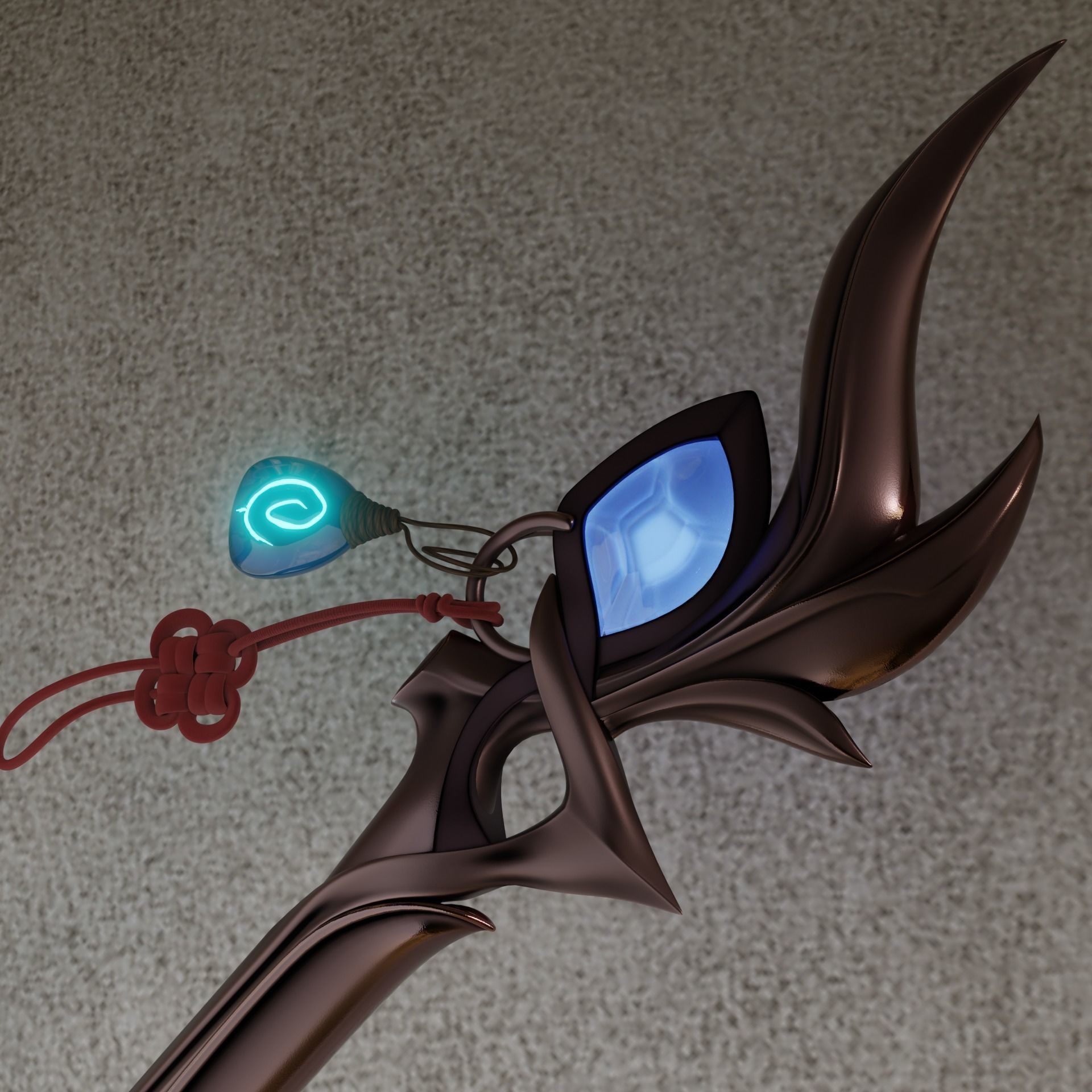 AURORA LEAGUE OF LEGENDS COSPLAY WANG 3D print model_3