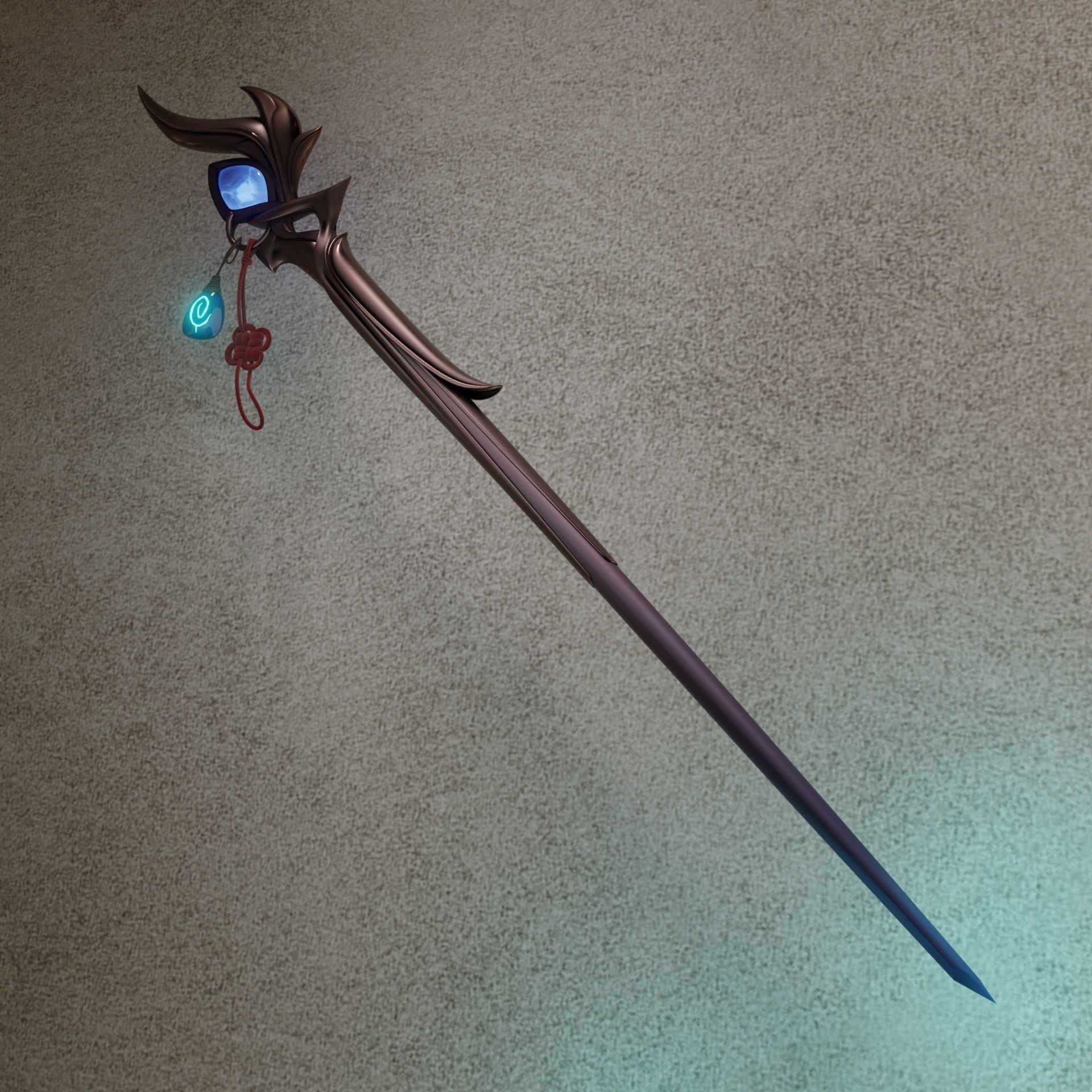 AURORA LEAGUE OF LEGENDS COSPLAY WANG 3D print model_6