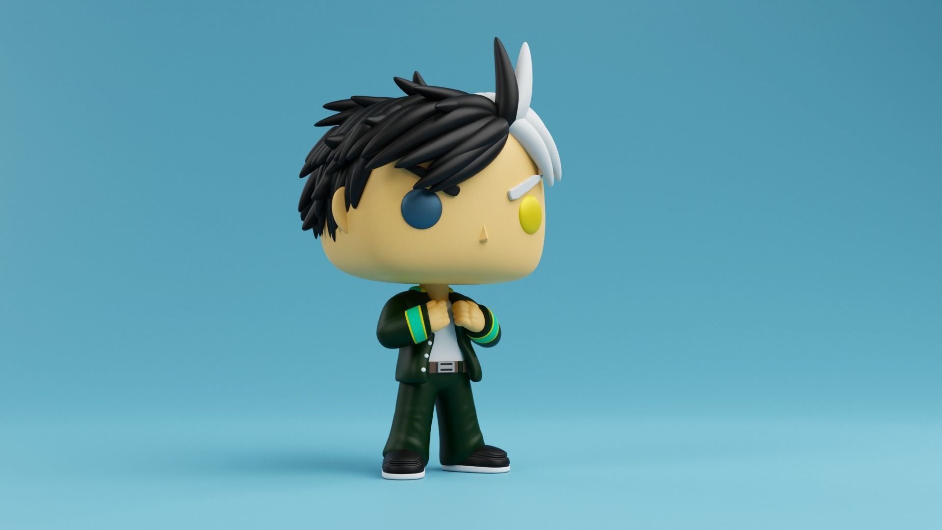 Haruka Sakura Funko model from the Anime Wind Breaker 3D print model_1