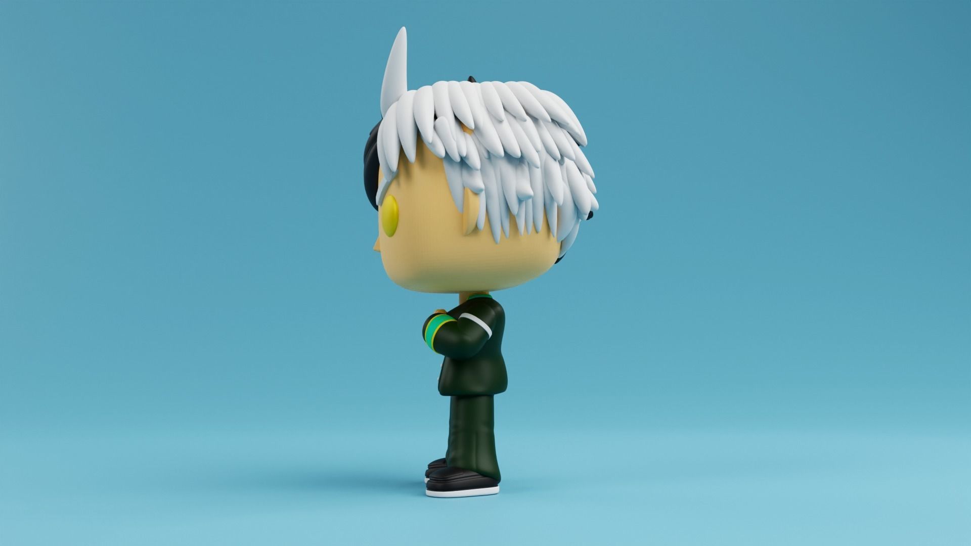 Haruka Sakura Funko model from the Anime Wind Breaker 3D print model_9