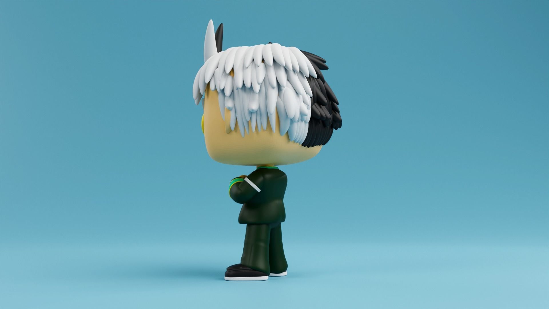 Haruka Sakura Funko model from the Anime Wind Breaker 3D print model_8