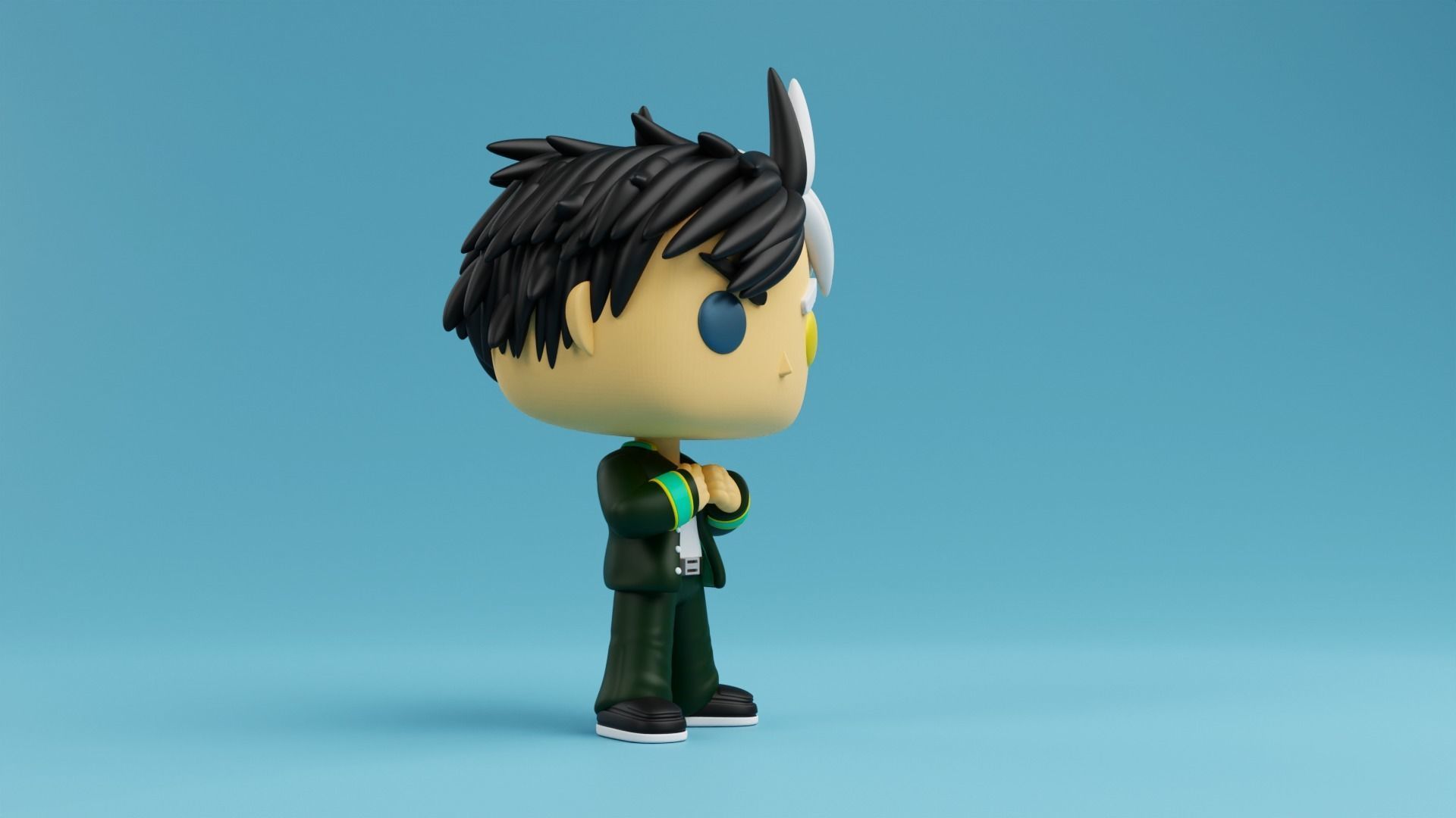 Haruka Sakura Funko model from the Anime Wind Breaker 3D print model_2