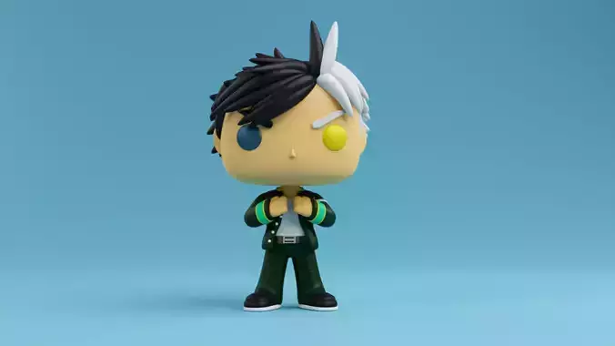 Haruka Sakura Funko model from the Anime Wind Breaker 3D