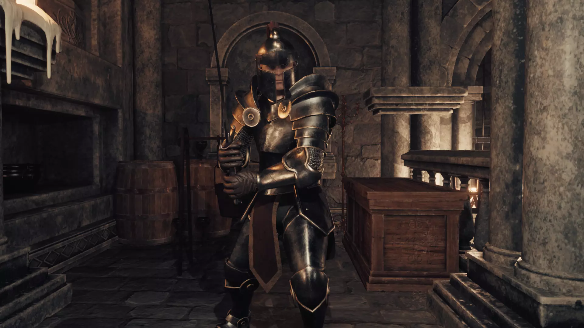 Hero Knight Low-poly 3D model_0