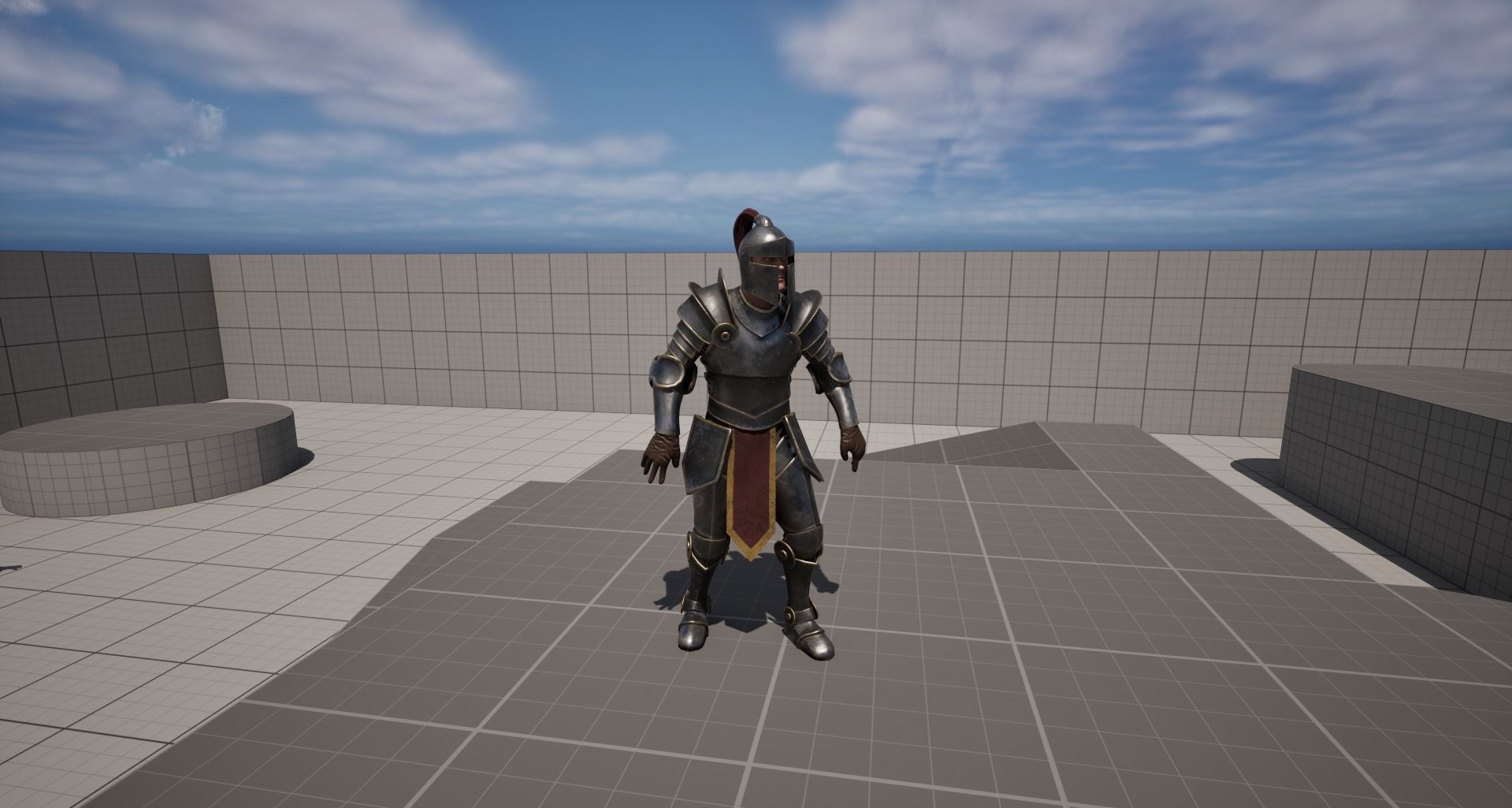 Hero Knight Low-poly 3D model_2