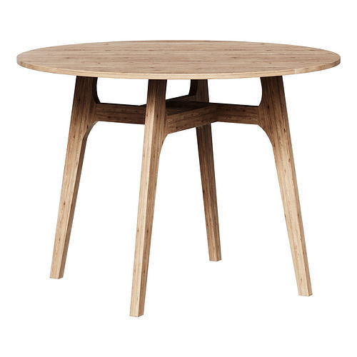 Renno dining table 100 cm 3D model