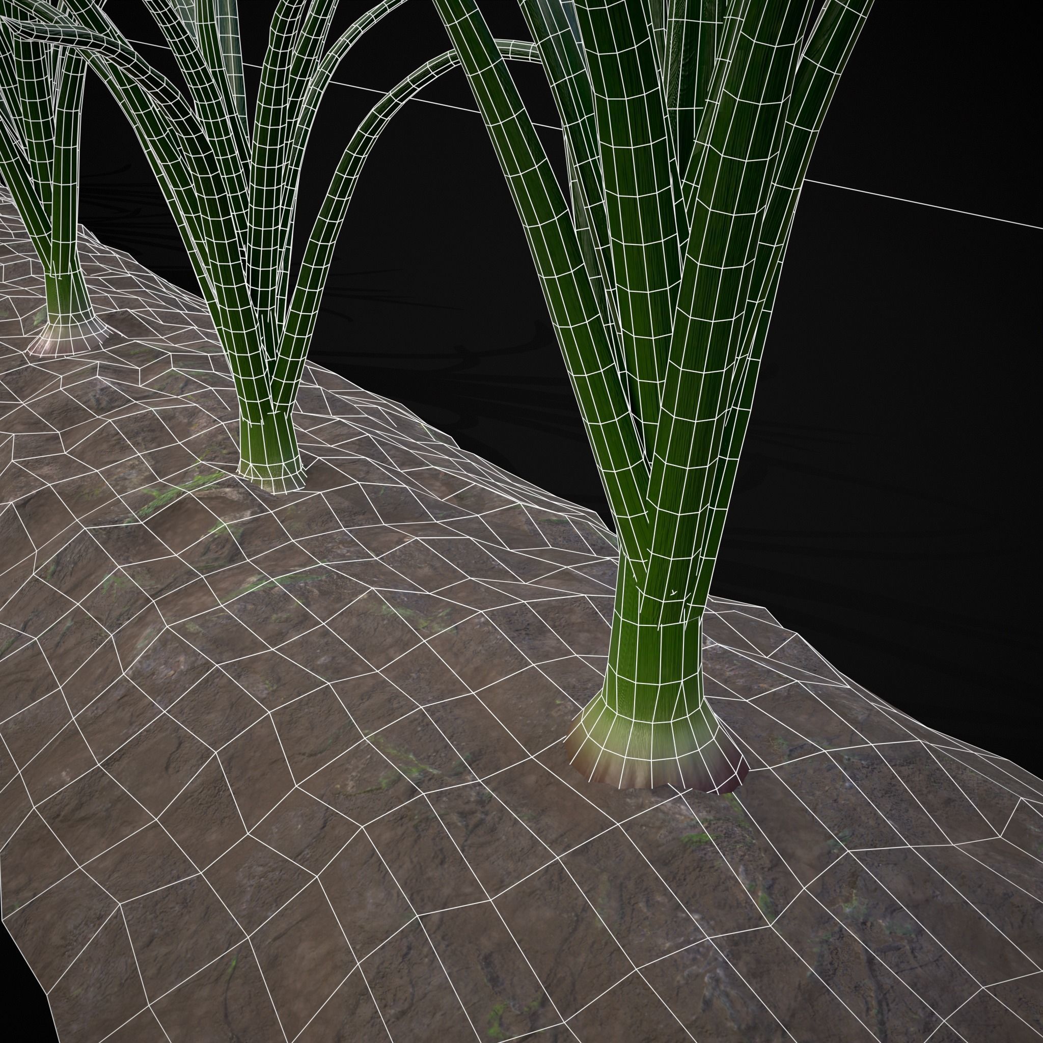 Crops Red Onions Low-poly 3D model_25