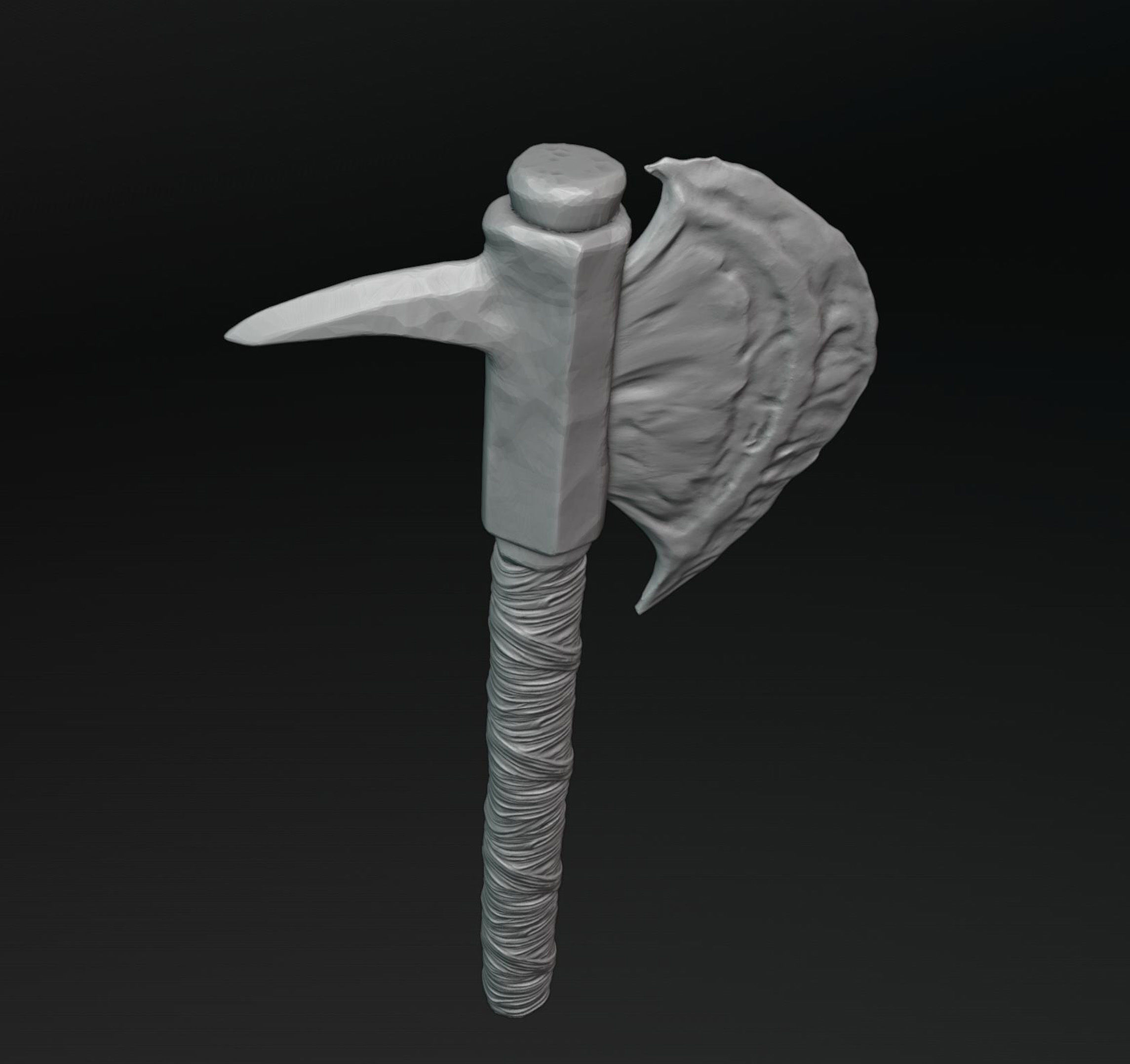 Viking Axe 2 3D print model_6