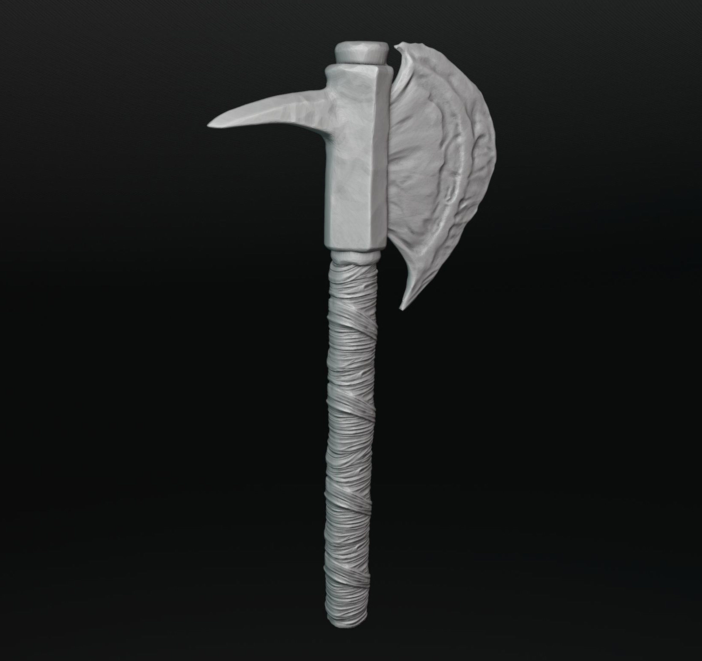Viking Axe 2 3D print model_1