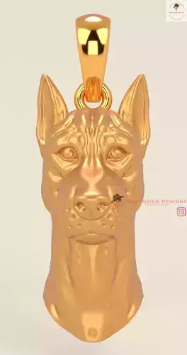 Dog face pendant for 3d print