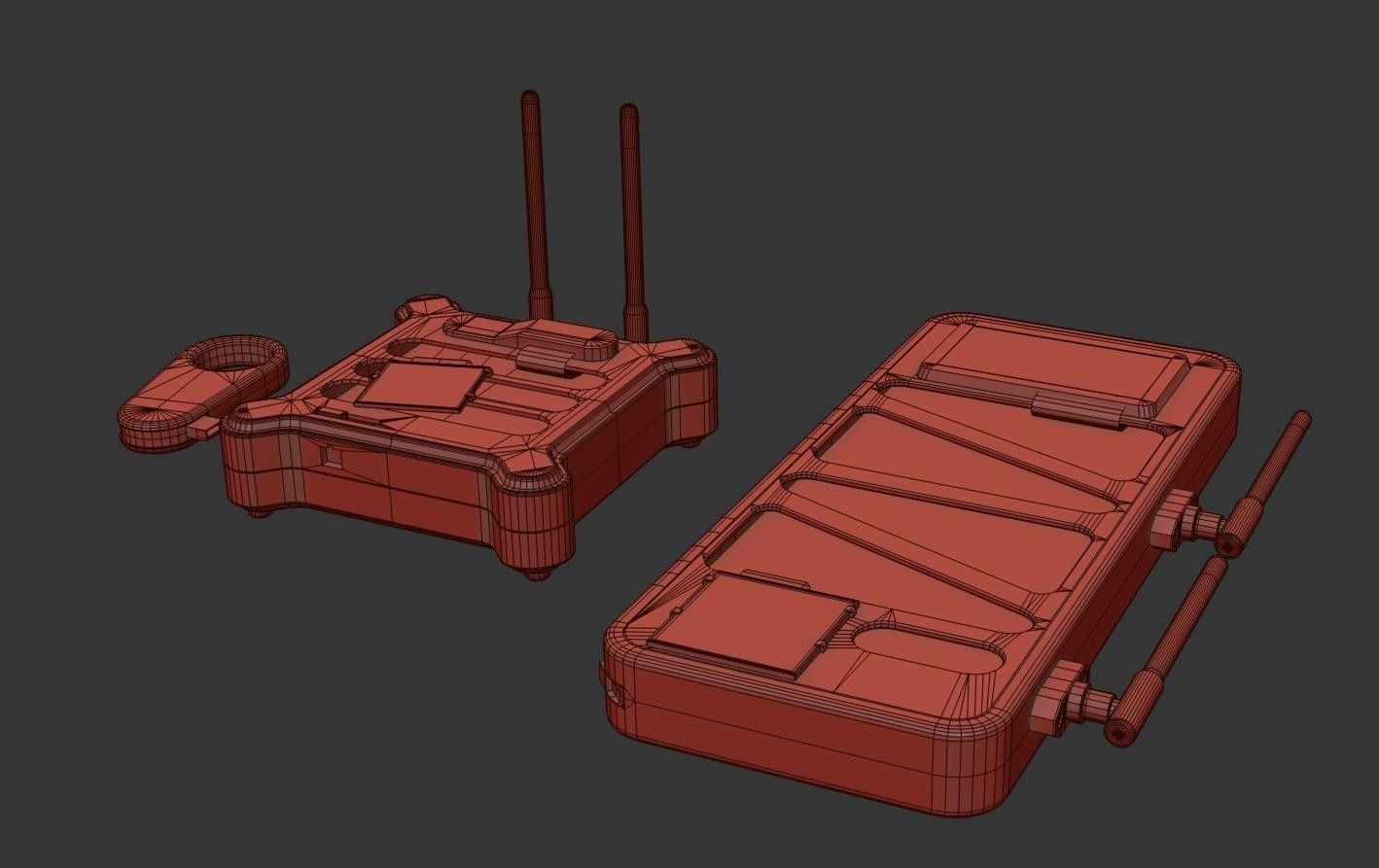 Hacking Gadget - Device Package Low-poly 3D model_20