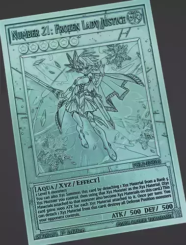 NUMBER 21 FROZEN LADY JUSTICE - YU-GI-OH