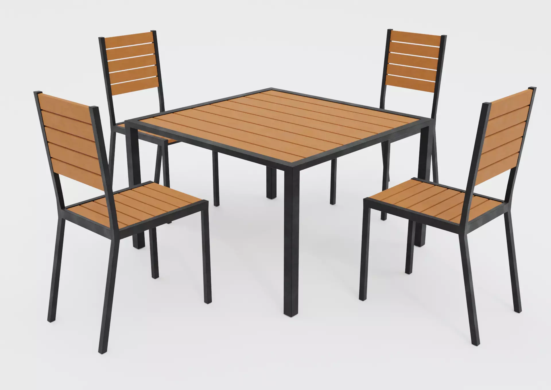 Dining table chair Free low-poly 3D model