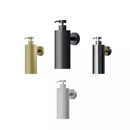 LUXE MATTE BLACK WALL MOUNTED SOAP DISPENSER
