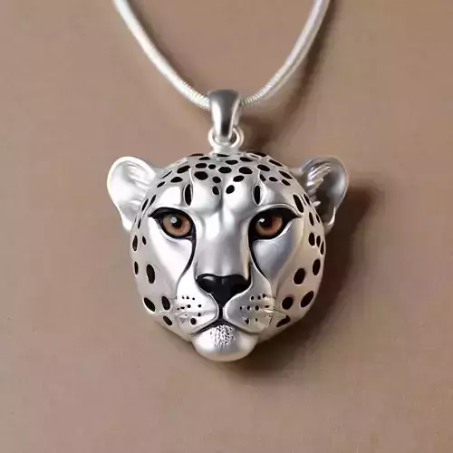 cheetah Head pendant M11