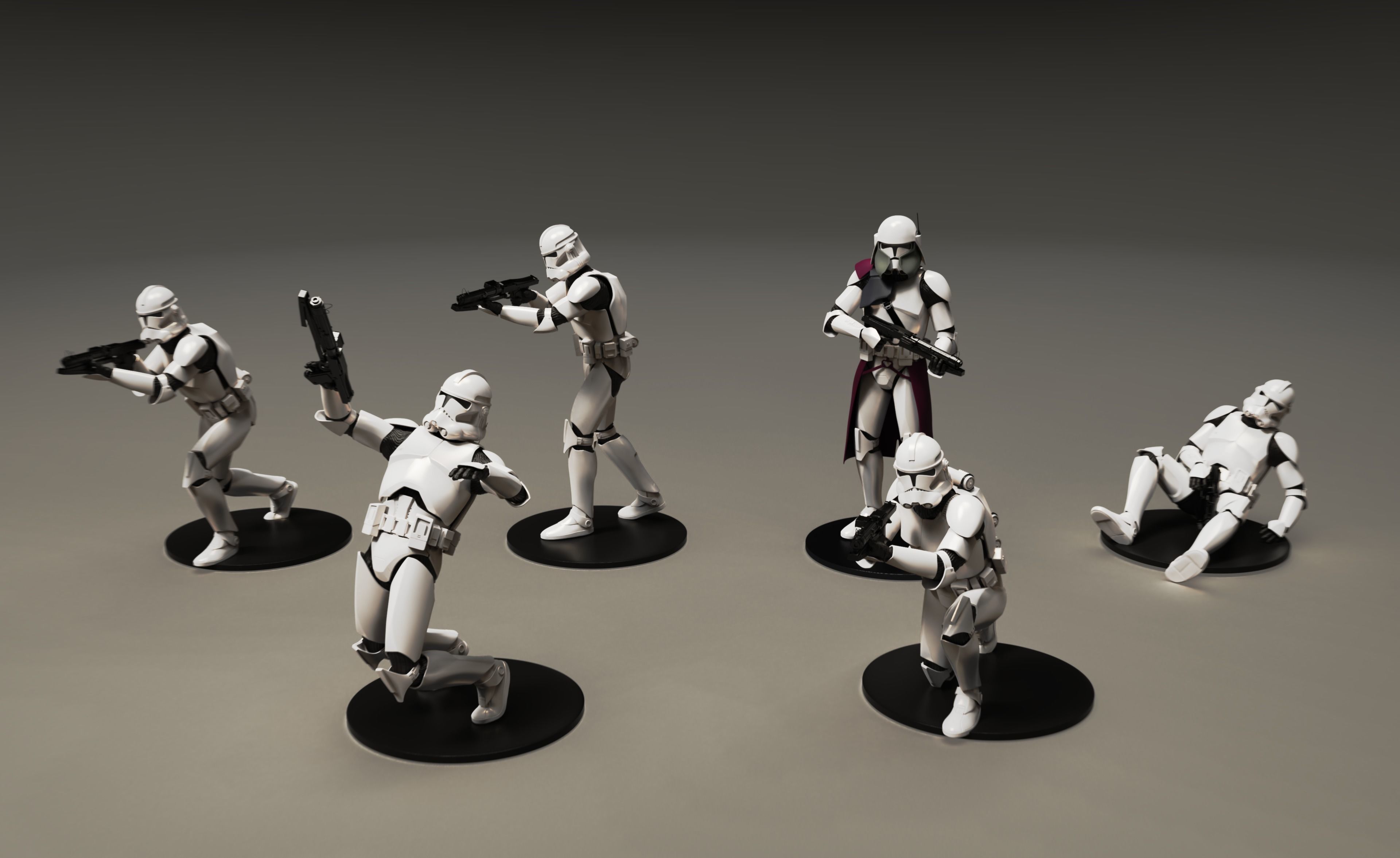 star wars 3d printable clone legion pack 3 3D print model_1