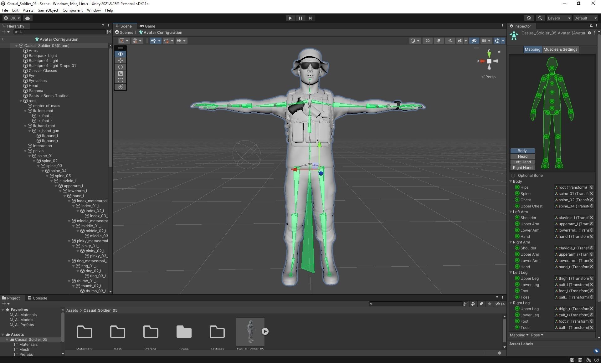 Casual Soldier 05 Low-poly 3D model_3